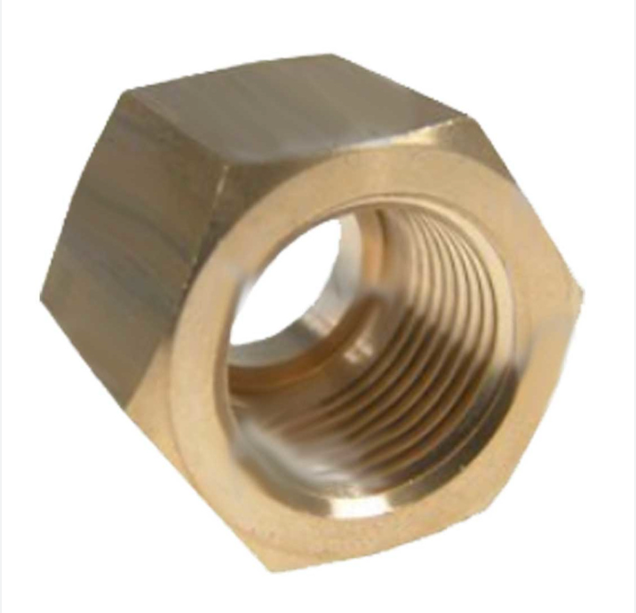 Adapter nut 1/2" SAE – Castel, brass nut for refrigeration and air conditioning systems