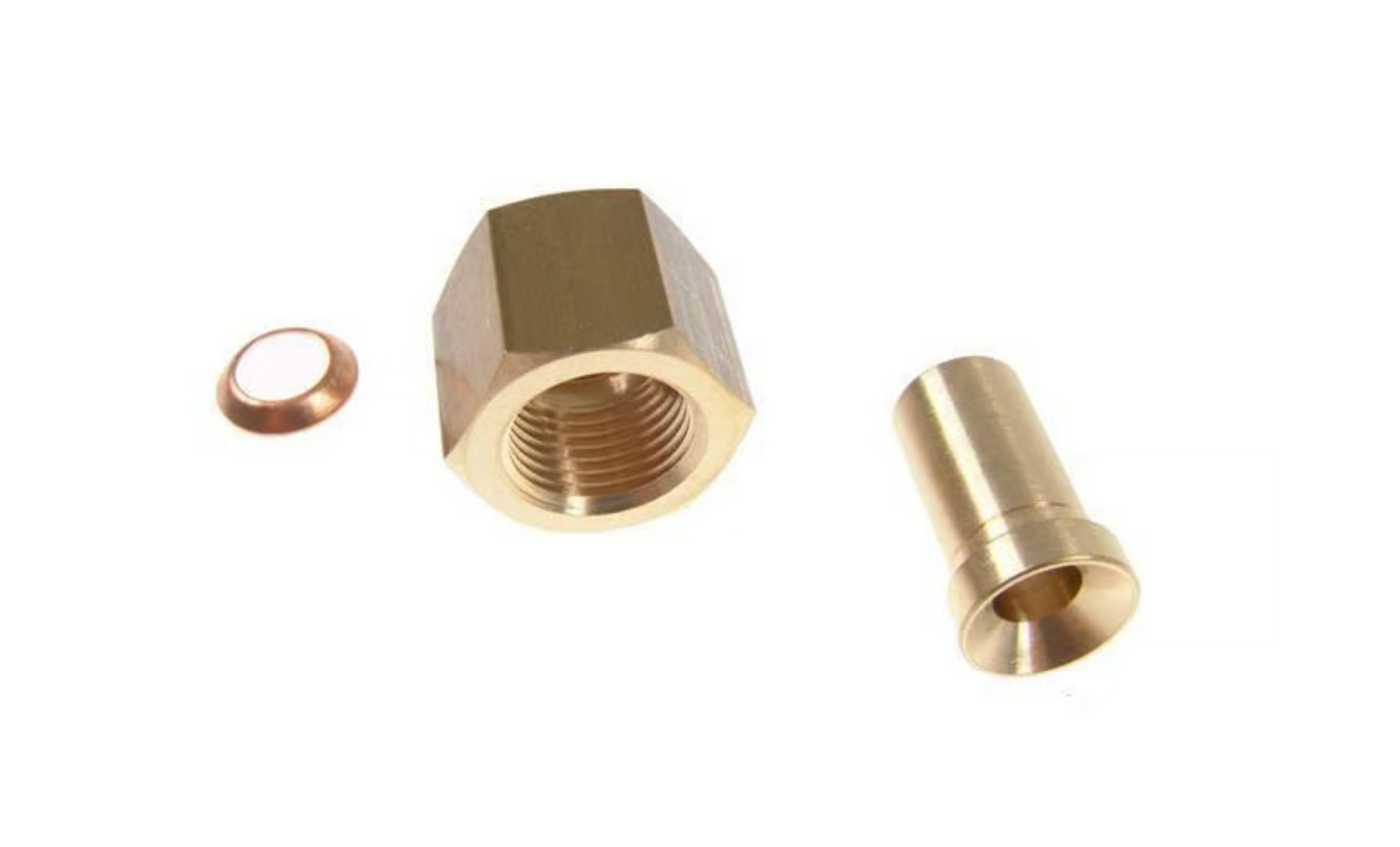 Messingadapter mit Mutter 1/2" SAE x 12 mm ODS – Lötanschluss für Kälte- und Klimaanlagen