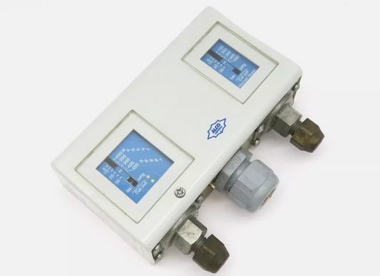 Doppelsignal-Druckschalter ALCO PS2-A7A, 4353400, -0,5 bis 7 bar, automatisch, Differenzdruck 0,5 – 5 bar, 5 bar fest, 1/4" SAE