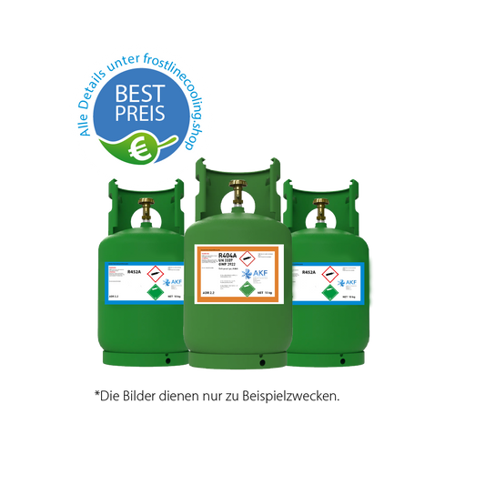 R404A Klimagas Kältemittel Füllgewicht 10 Kg Aufladbarem Zylinder 1/4 Anschluss