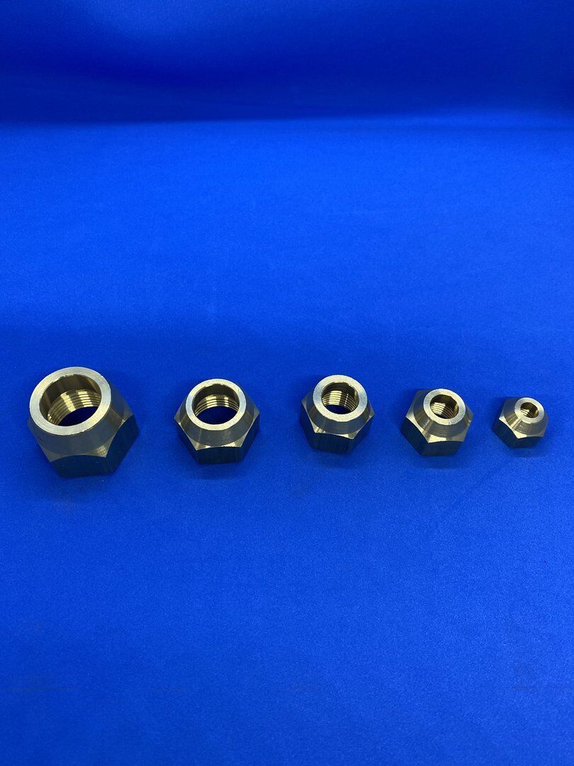Überwurfmutter Verbindungsnippel Kältemittelleitung 1/4" 3/8" 1/2" 5/8" 3/4"