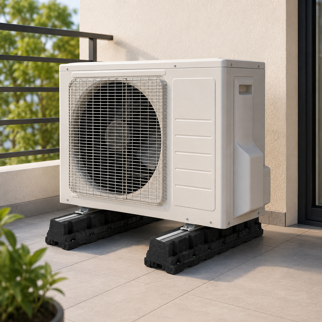 Smart Clima EXTREME 600 – Antivibrations-Sockel für Klimaanlagen & Wärmepumpen BIGFOOT