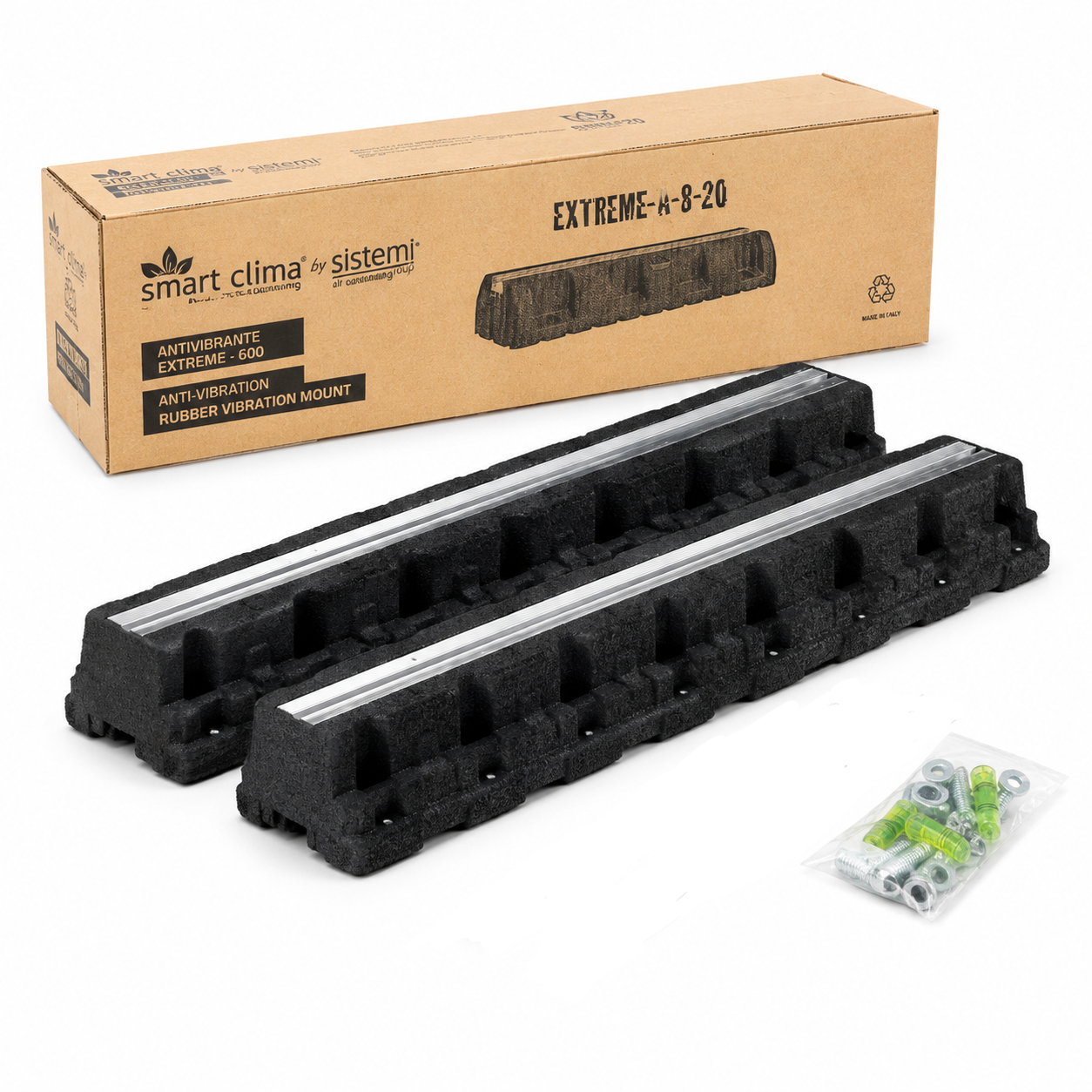 Smart Clima EXTREME 600 – Antivibrations-Sockel für Klimaanlagen & Wärmepumpen BIGFOOT
