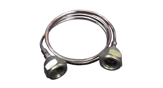 Kapillarleitung mit Überwurfmuttern – 1/4" SAE, 1,0 m, ohne Ventilöffner