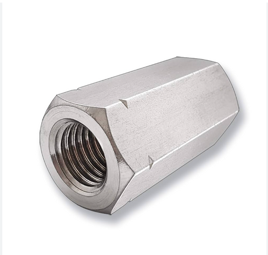 Verbindungsmutter M8 × 13 × 30 mm – DIN 6334, Stahl verzinkt