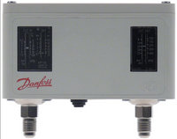 Druckschalter DANFOSS Doppel-Signal, KP15, -0,2 – 7,5 [bar], 8,0 – 32,0 [bar], automatisch, Differenz 0,7 – 4,0 [bar], 4 [bar] fest, SPDT, Flare 1/4" SAE
