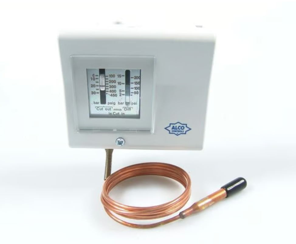 Niederdruck-Druckschalter ALCO PS1-A3K, 4370600, -0,5 – 7 bar, automatisch, Differenzdruck 0,5 – 5 bar, 1/4" SAE