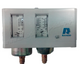 Presostato doble Ranco, -0,3 – 7,0 bar y 6,0 – 32,0 bar, presión diferencial 0,6 / 3,5 bar fijo, manual, abocardado 1/4" SAE