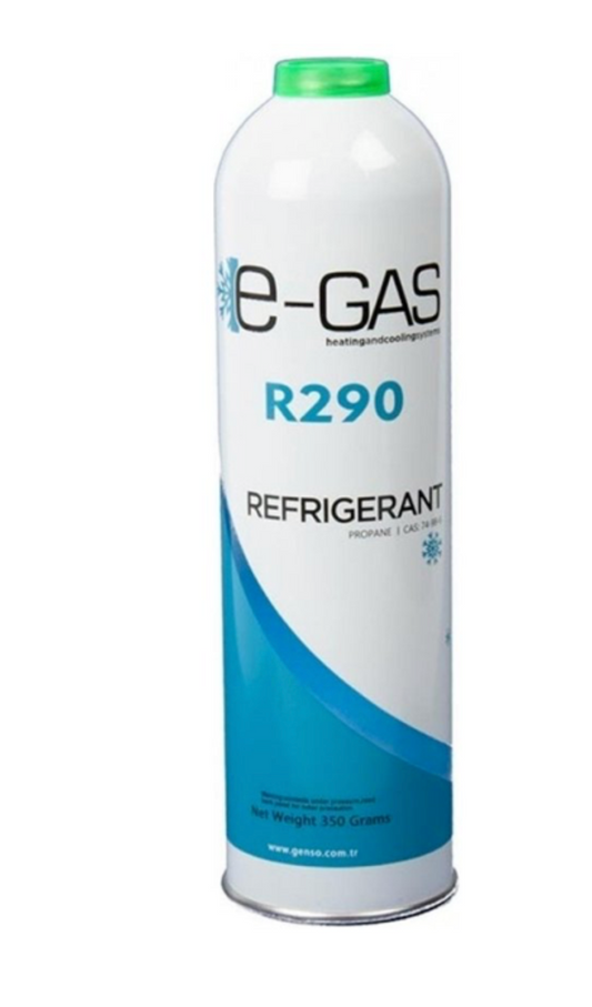 350g refrigerant R290 propane disposable can optional valve deposit/return label - 3x can