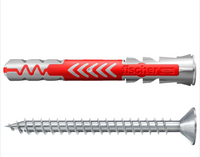 FISCHER DuoPower 8 x 65L mm – Verlängerter Universaldübel (50 Stück)
