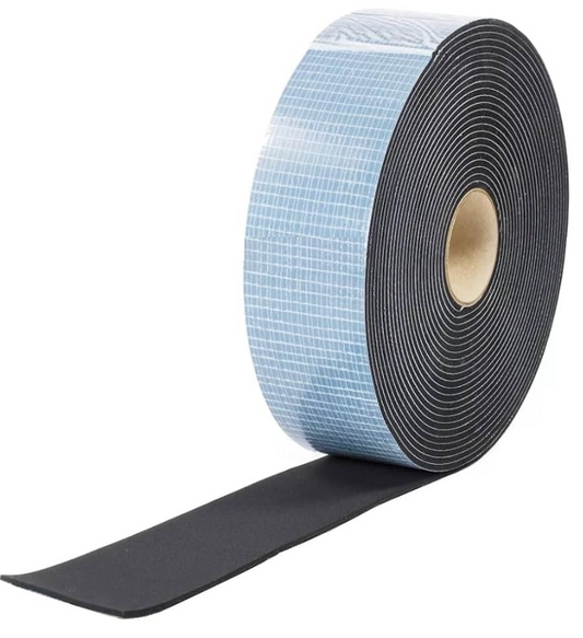 FISCHER Selbstklebendes Gummiband – 3 × 50 mm, 10 m (Art.-Nr. 32 7700-01)