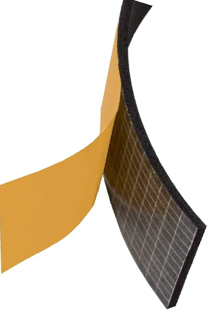 FISCHER Selbstklebendes Gummiband – 3 × 50 mm, 10 m (Art.-Nr. 32 7700-01)