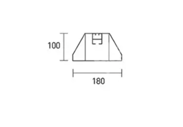 FISCHER Gummiauflage – Bodenstütze 400 × 100 mm, Tragkraft 250 kg, Schwarz