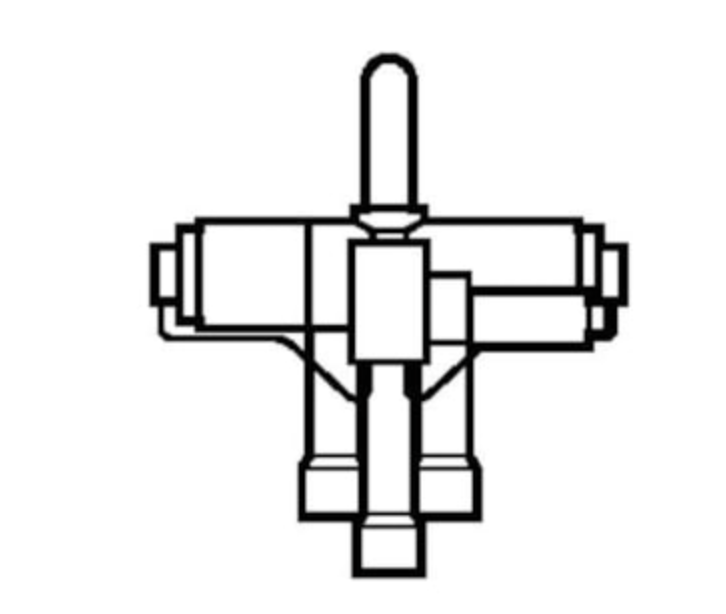 Danfoss 4-Wege-Umschaltventil – STF-0413G, Anschluss: 16 × 22 mm