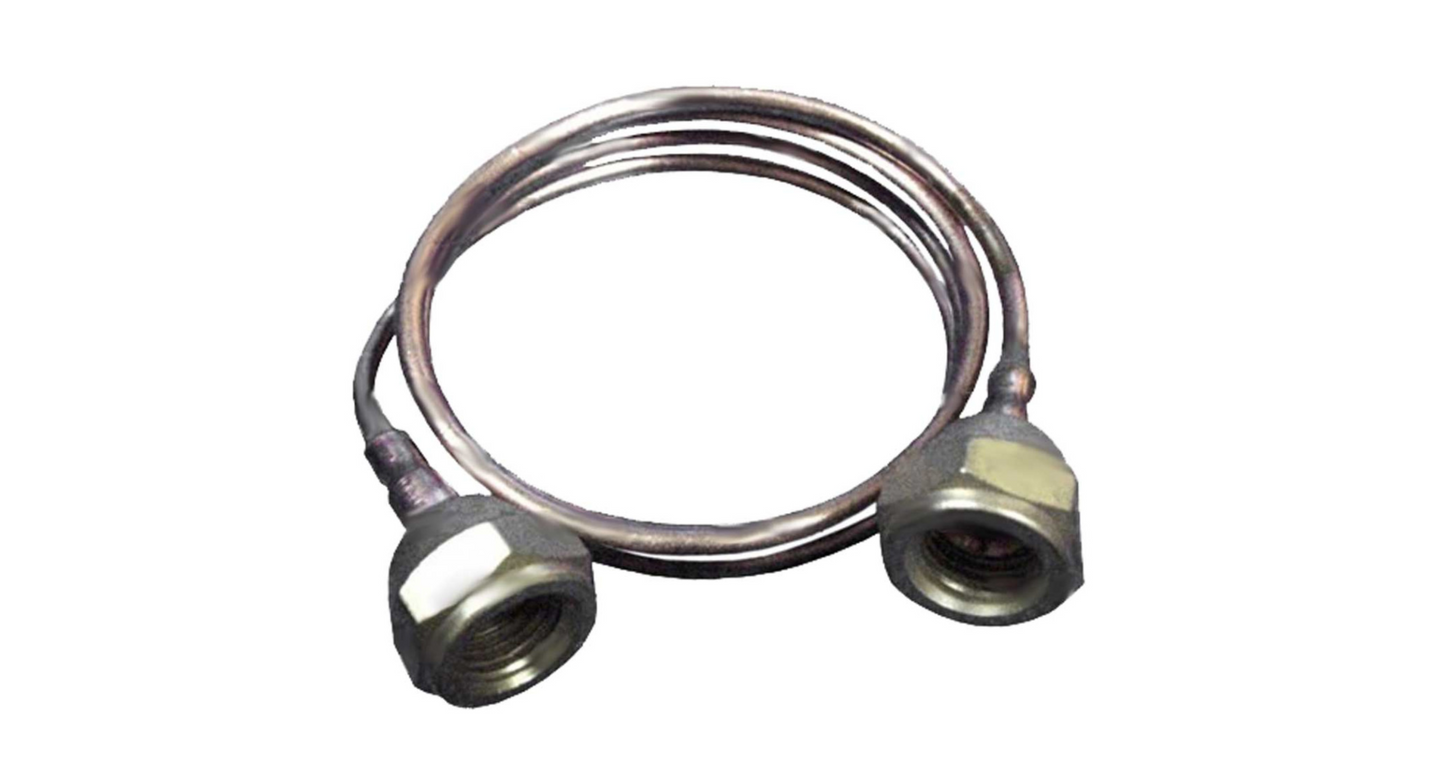 Kapillarleitung mit Überwurfmuttern – 1/4" SAE, 1,0 m, ohne Ventilöffner