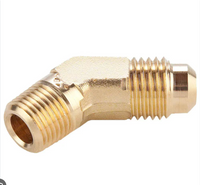 Winkelverschraubung 3/4" SAE x 3/4" SAE – Flare-Anschluss, Messing