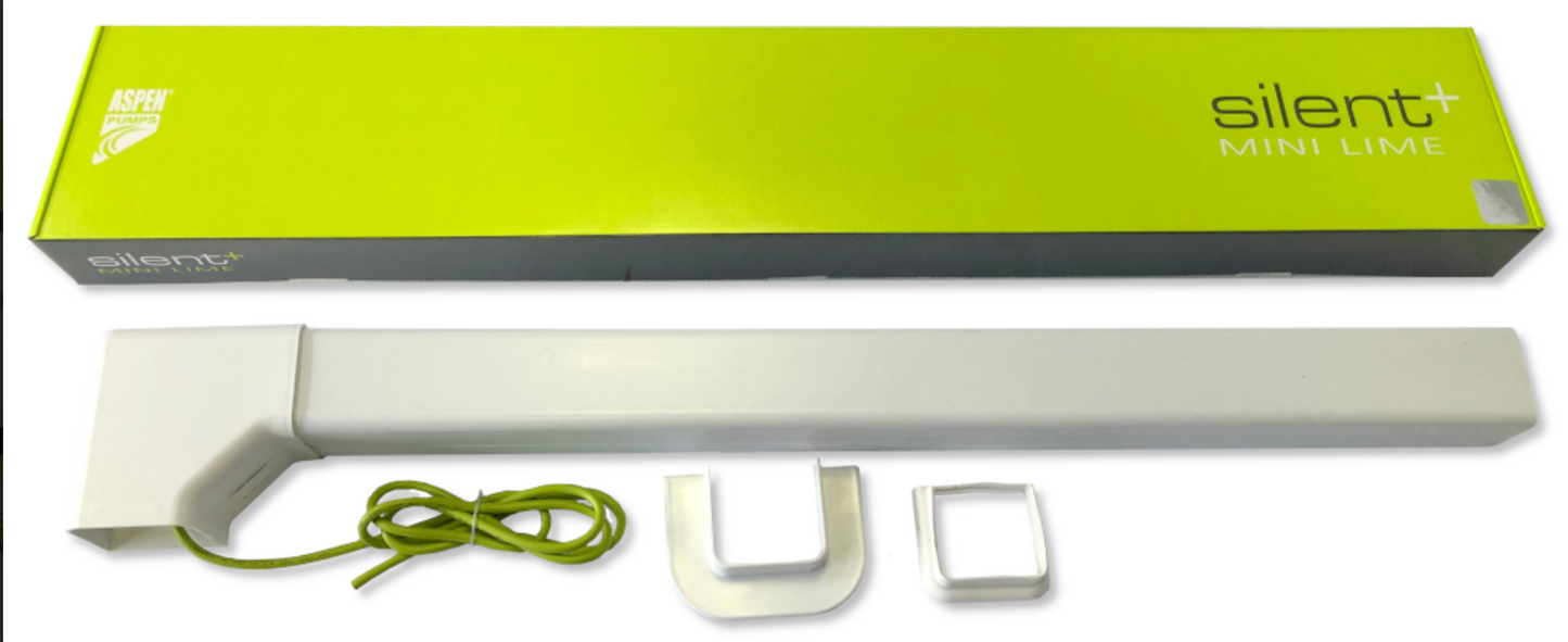 Aspen Mini Lime Pumpe Silent Slim Kondensatpumpe für Klimaanlagen mit Kanal Weiß