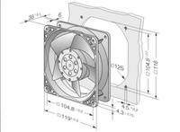 EBM Papst Lüfter Typ 4650 N 220 Volt, 18 Watt Zapfanlage