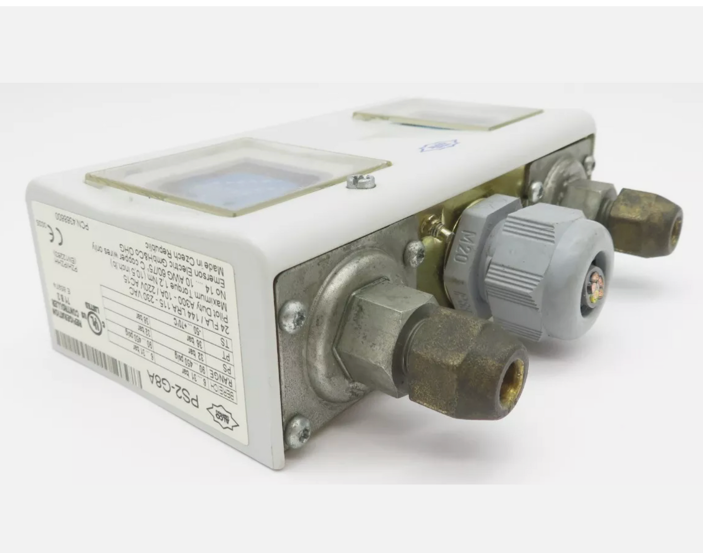 Doppelsignal-Druckschalter ALCO PS2-A7A, 4353400, -0,5 bis 7 bar, automatisch, Differenzdruck 0,5 – 5 bar, 5 bar fest, 1/4" SAE