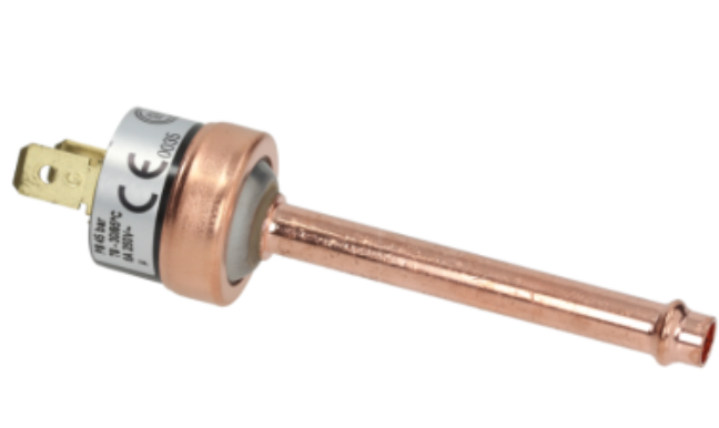 Mini-Hochdruck-Druckschalter DANFOSS ACB, NC, 16 – 20 bar, automatisch, SPST, Lötanschluss 1/4" ODM