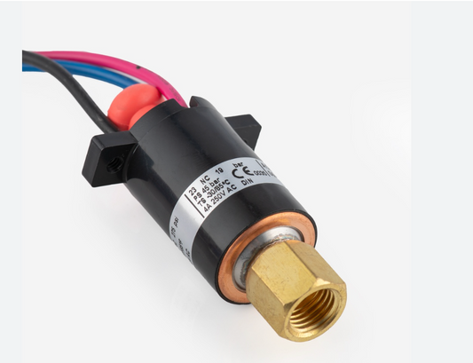 Mini-Hochdruck-Druckschalter DANFOSS ACB, NO, 19 – 23 bar, manuell rückstellend, SPDT, 1/4" SAE-Flare