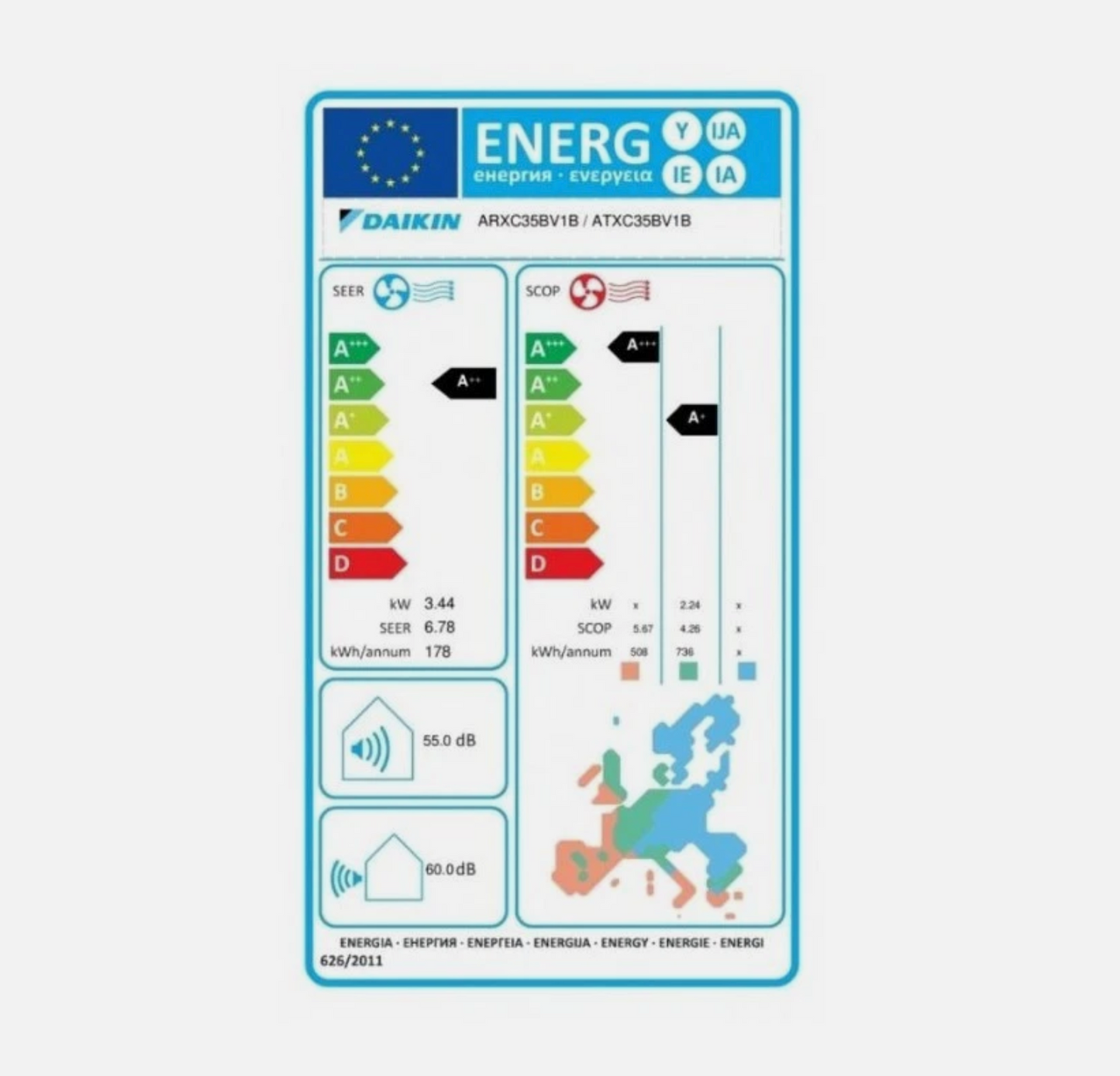 Daikin Siesta 3,5 kW Wandklimagerät – Effiziente Klimatisierung für das ganze Jahr