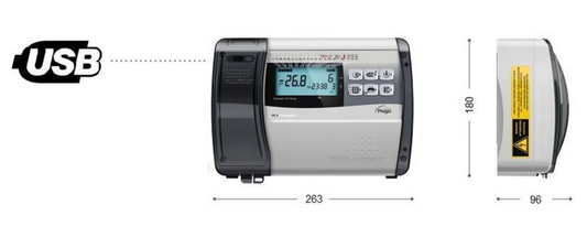 Steuerpanel PEGO PLUSR 200 EXPERT HP2 – Mit Datalogger & USB-Anschluss