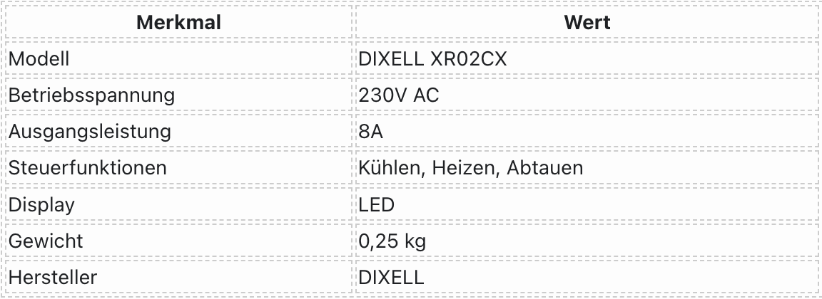 DIXELL XR02CX Elektronischer Regler – 230V, 8A | Kompakte Steuerung für Kühl- und Heizsysteme