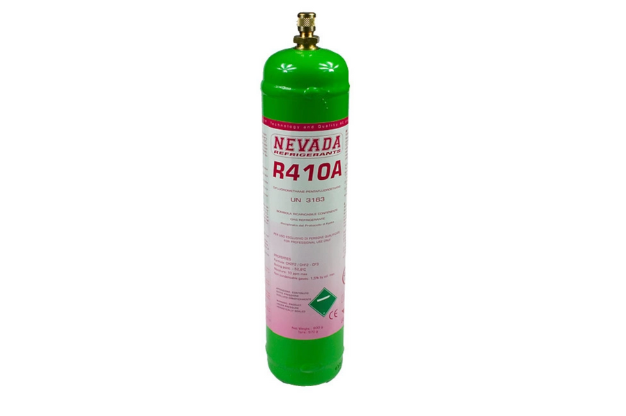 R410A Kältemittel 800 g – HFKW-Kältemittel für Split- und Multisplit-Klimaanlagen sowie Wärmepumpen. Hohe Effizienz, zuverlässig, ideal für Service & Nachfüllung.